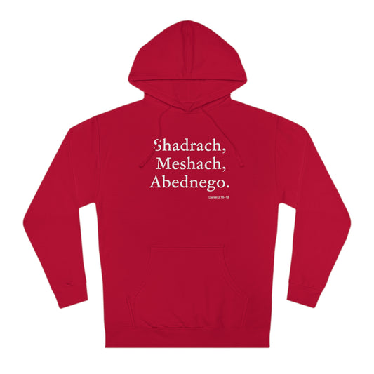 Faith in the Fire Unisex Hoodie Shadrach, Meshach, Abednego